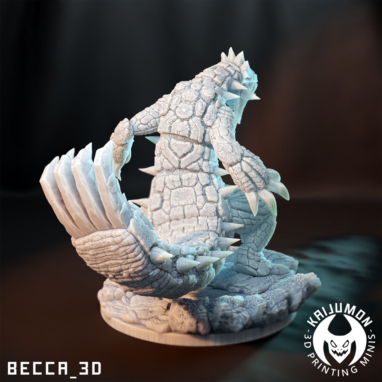 Groudon -like 50mm resin 3d printed model