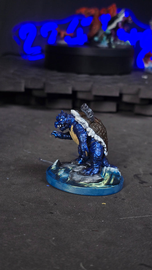 Blastoise -like resin mini for dnd