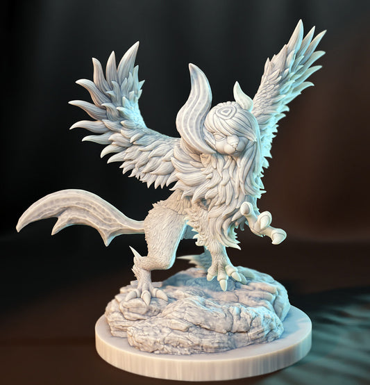 Mega Absol -like 50mm resin 3d printed model