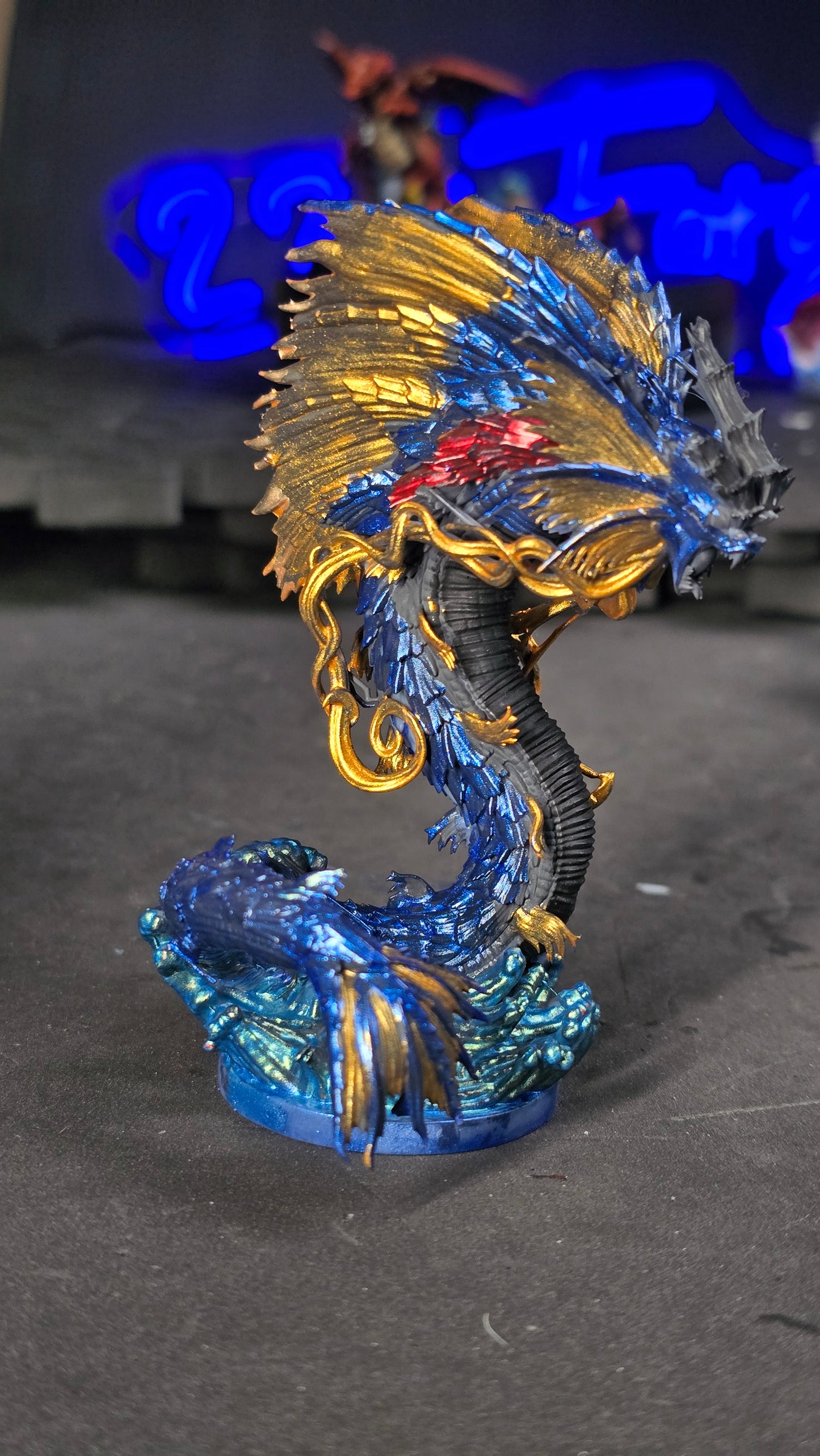 Mega Gyarados -like 50mm resin 3d printed model