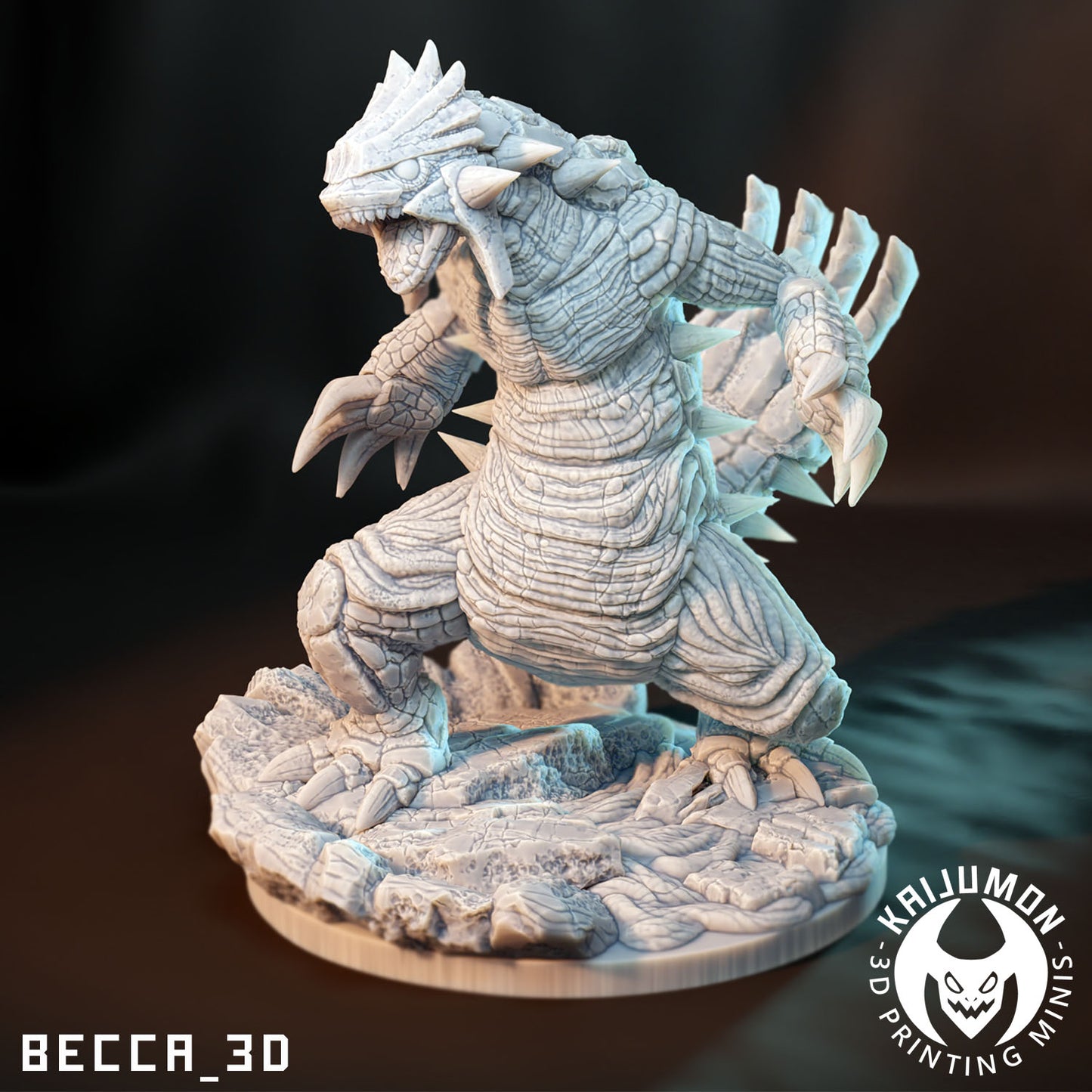 Groudon -like 50mm resin 3d printed model